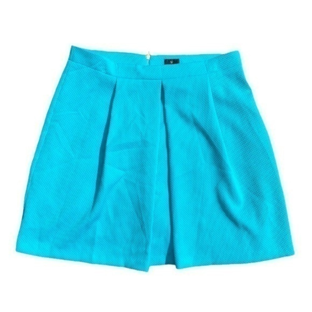 Worthington Womens Short Skirt Back Zipper in Turq Dream Color size 12